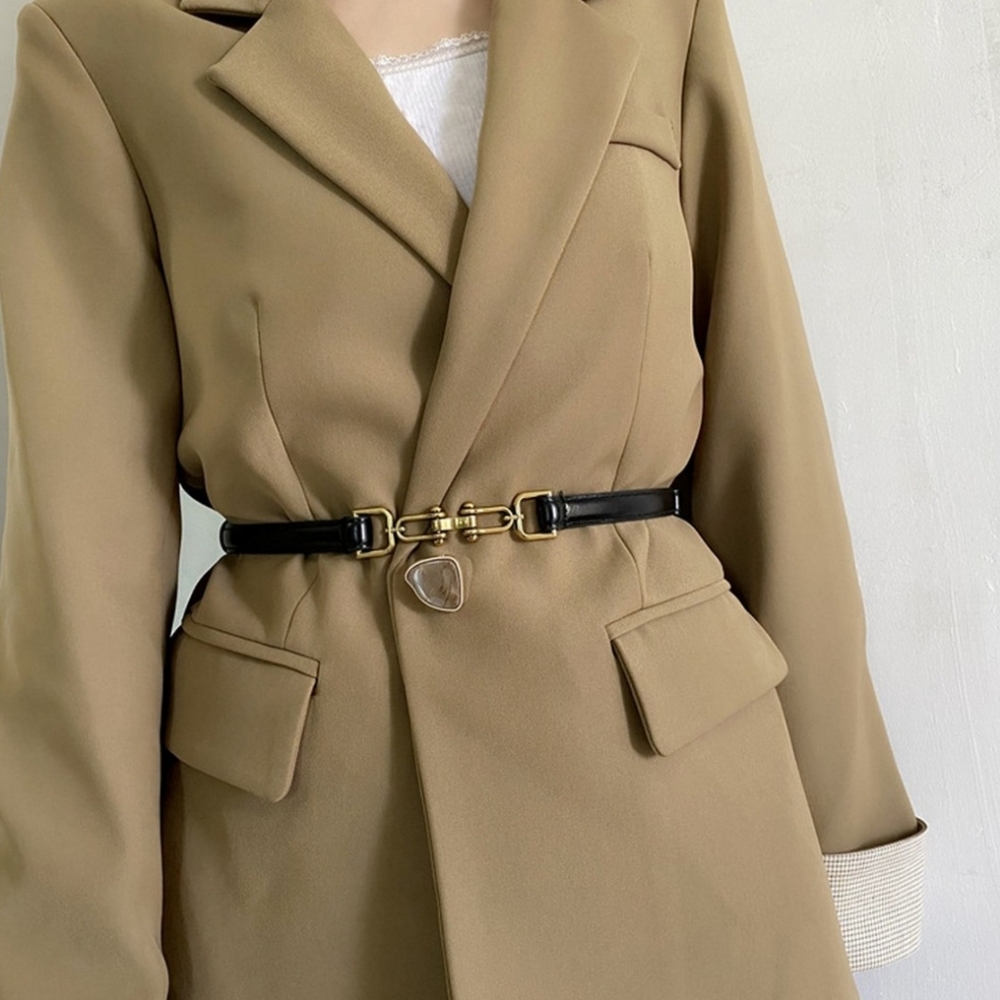 #751 🛑24 Elegant Waist-Hugging Vintage Matte Thin Belt - Picture 2 of 4